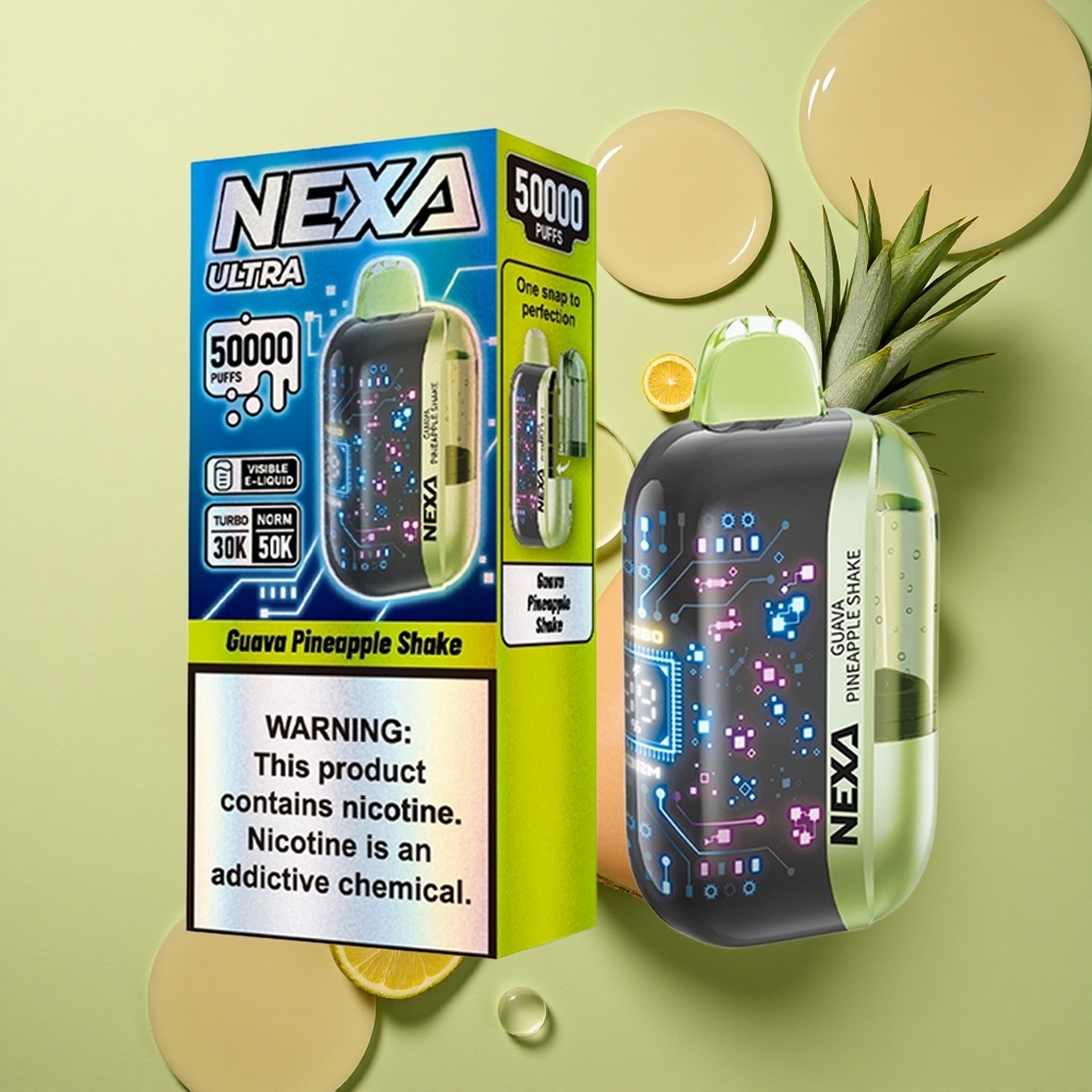 NEXA Ultra 50000 Puffs Guavový Ananasový Koktejl s 20ml Kapacitou a 5% Nikotinu