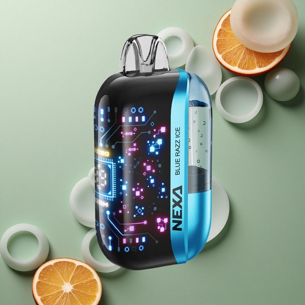 NEXA Ultra 50000 Puffs Modrá Malina Led 20ml 5% 0.9ohm