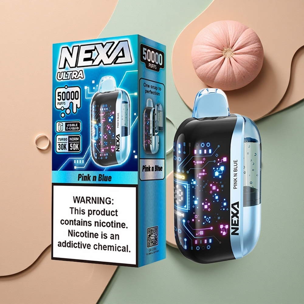 NEXA Ultra 50000 Puffs Růžová a Modrá Ultra 50K s 20ml a Typ-C