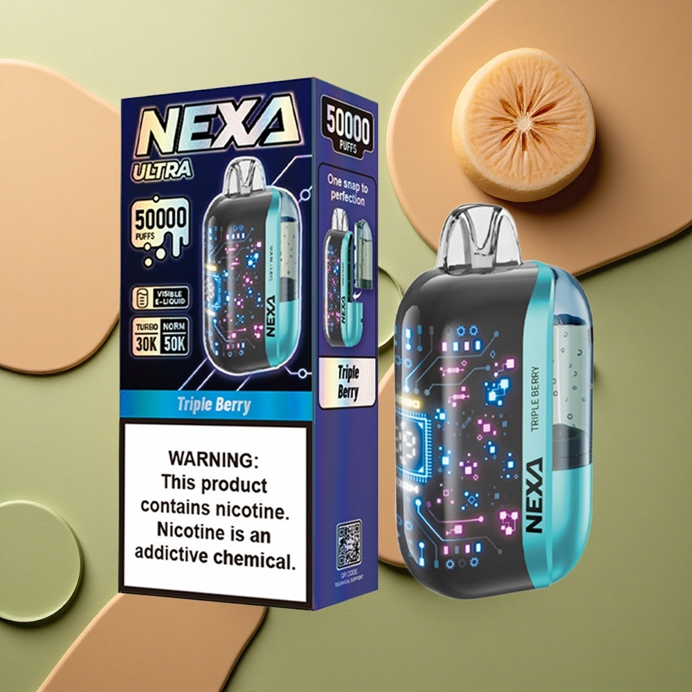 NEXA Ultra 50000 Puffs Trojité Bobule Ultra 50K 20ml 5% 0.9ohm