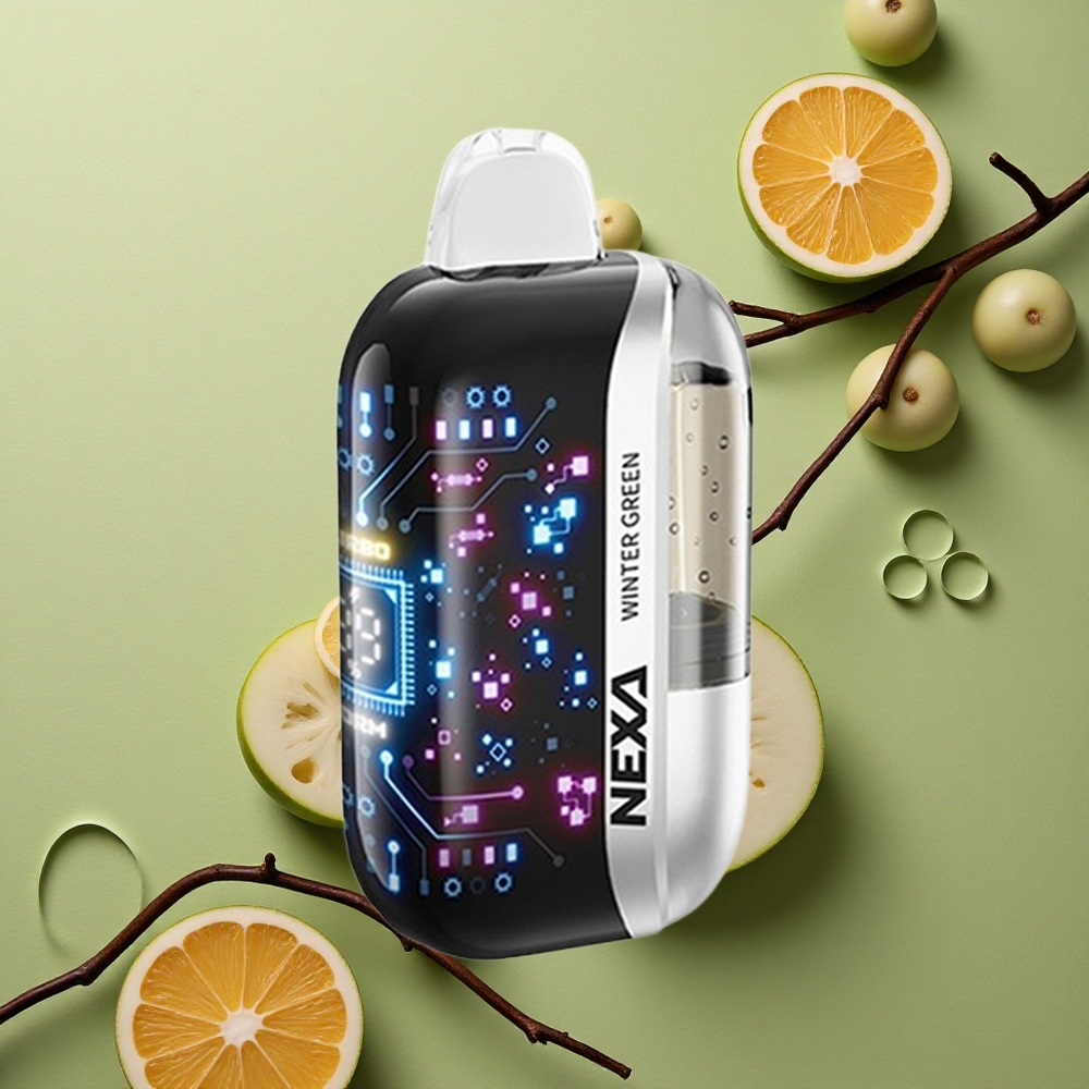 NEXA Ultra 50000 Puffs Zimní zeleň Ultra 20ml 5% Dual Mesh
