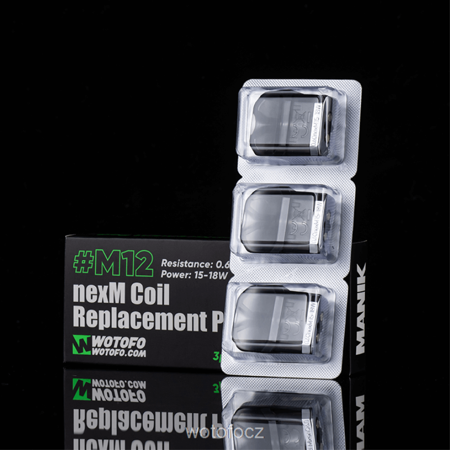 6448TR161 Wotofo MANIK náhradní mini pod m12 nexmesh cívka vestavěná 3ks | Wotofo CZ