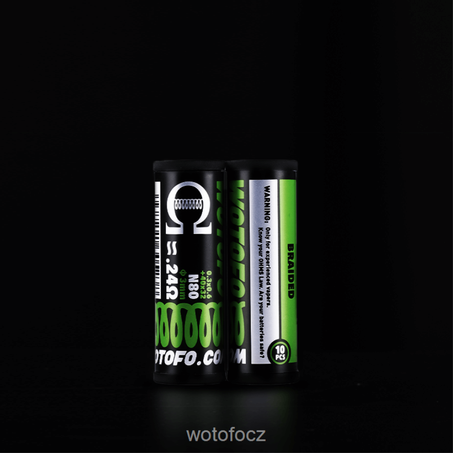 6448TR387 Wotofo předpřipravené cívky dvoujádrový tavený clapton 0,28 ohm 10ks | Wotofo E-Cigarette