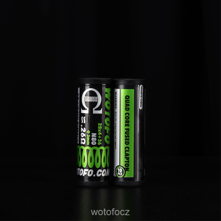 6448TR387 Wotofo předpřipravené cívky dvoujádrový tavený clapton 0,28 ohm 10ks | Wotofo E-Cigarette