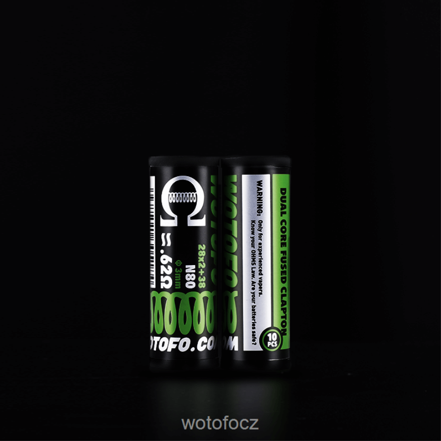 6448TR387 Wotofo předpřipravené cívky dvoujádrový tavený clapton 0,28 ohm 10ks | Wotofo E-Cigarette