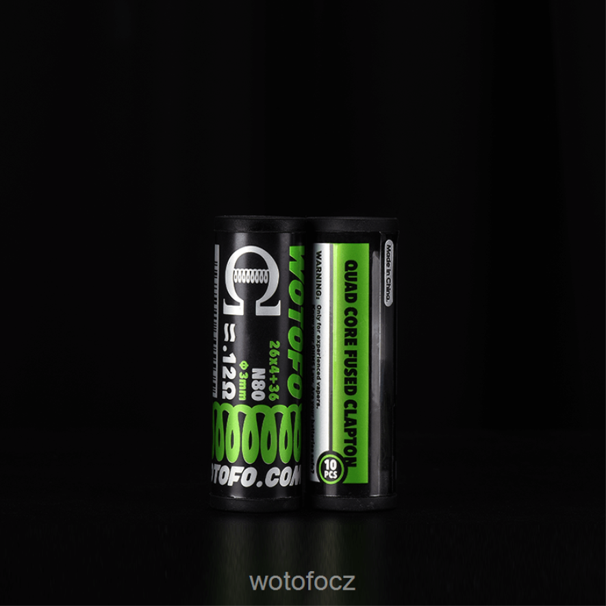 6448TR387 Wotofo předpřipravené cívky dvoujádrový tavený clapton 0,28 ohm 10ks | Wotofo E-Cigarette