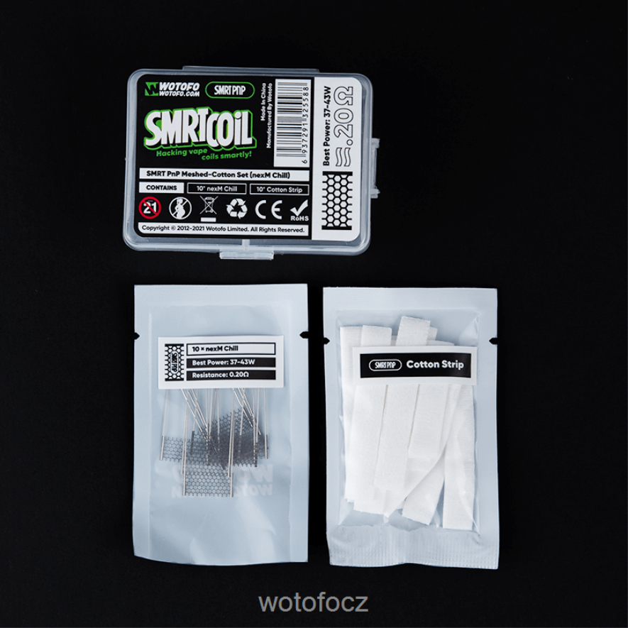 6448TR390 Wotofo SMRT pnp sada síťovina-bavlna nexmesh chlad | Wotofo Vape Flavours