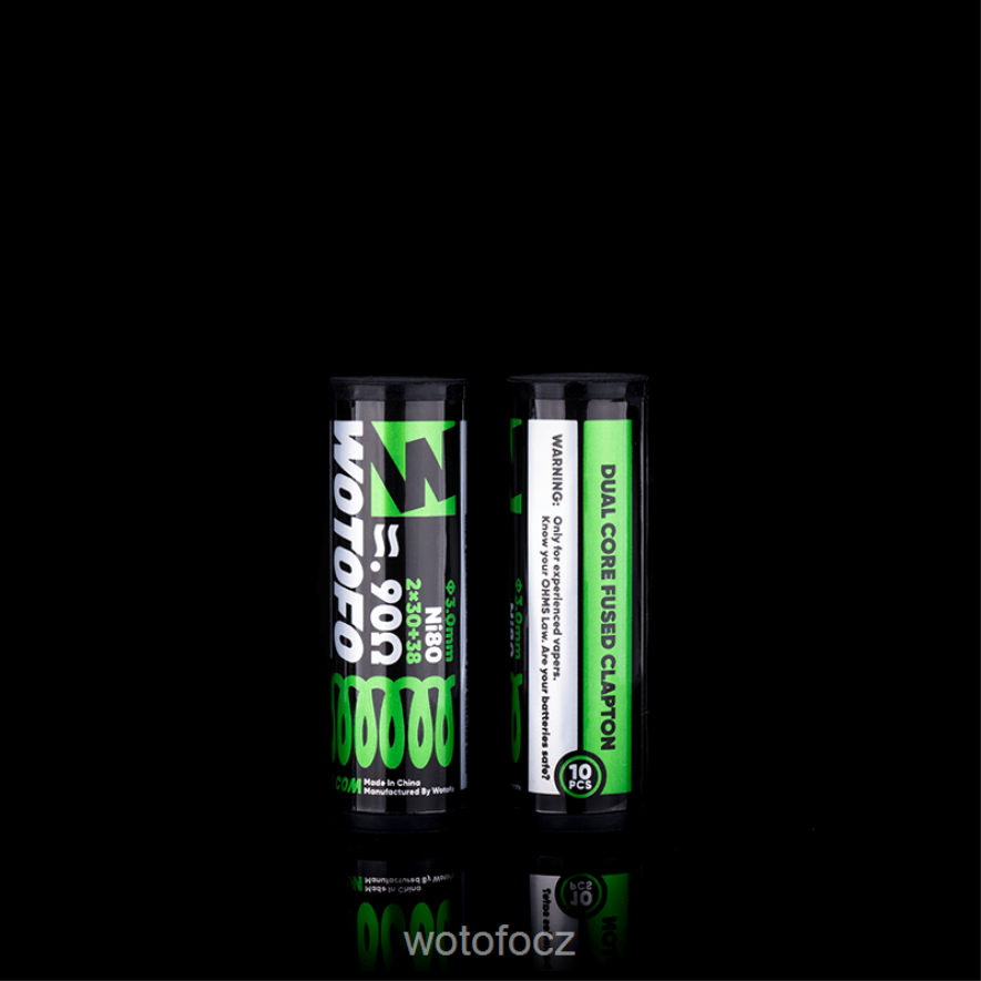 dvoujádrový tavený clapton 0,90 ohm 10ks
