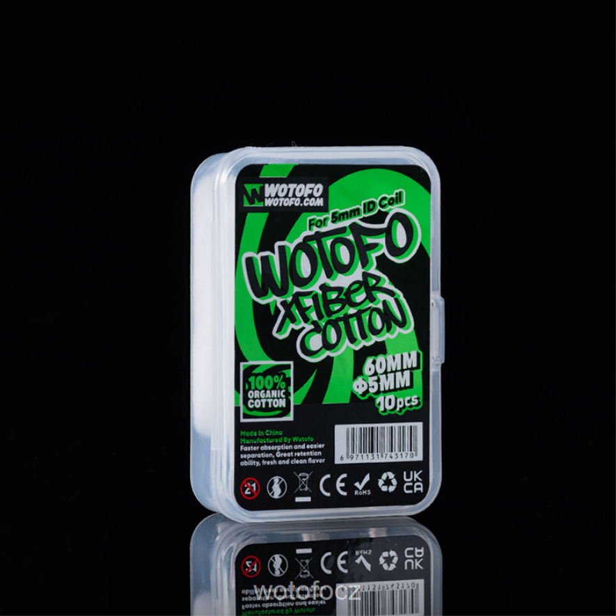 6448TR421 Wotofo xfiber bavlna pro ID cívku tloušťka 5mm 10ks | Wotofo CZ