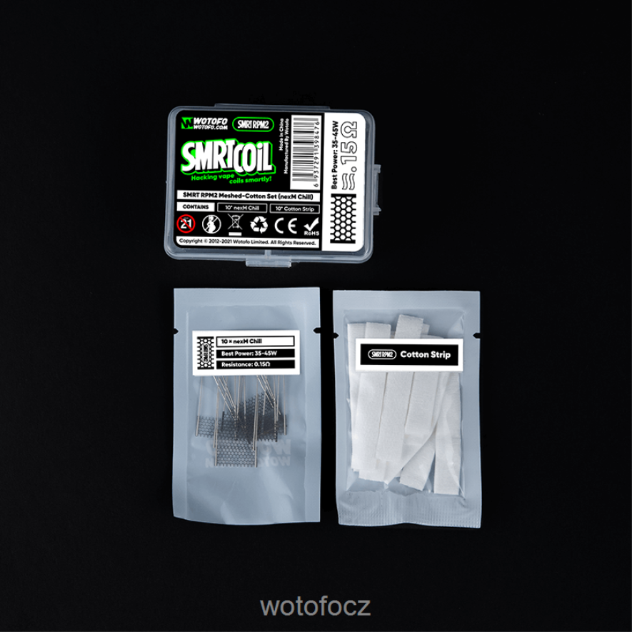 6448TR424 Wotofo SMRT rpm2 set síťovina-bavlna nexmesh chlad | Wotofo Vape Price